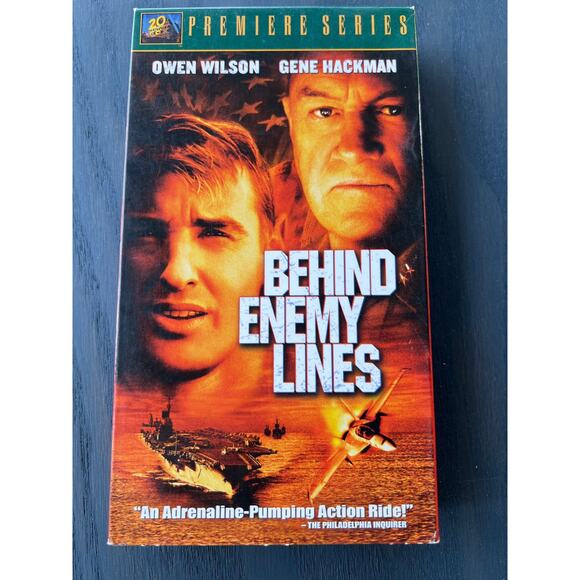 Behind Enemy Lines War Action Movie Vintage 2002 VHS Tape Pre-Loved - Picture 1 of 4